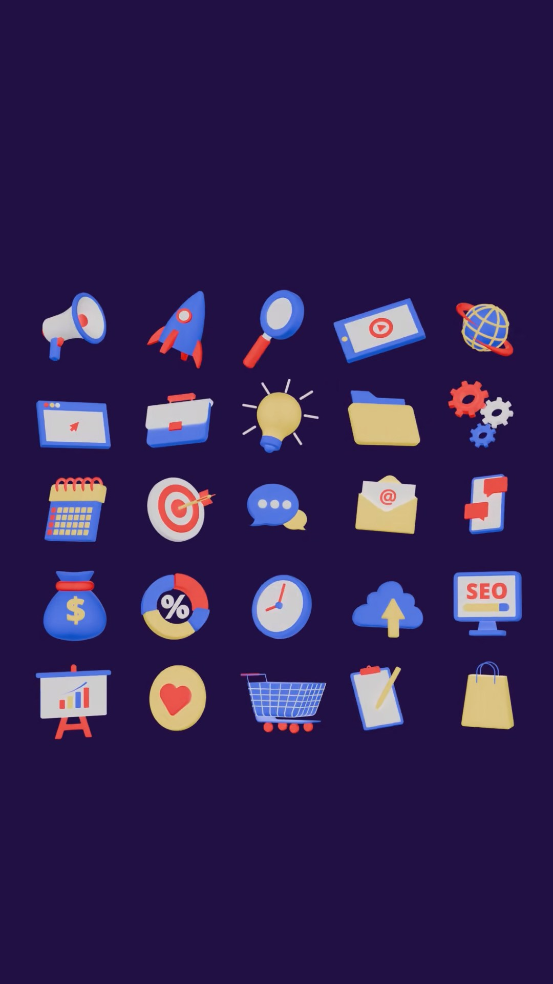 3D Digital Marketing Icon
