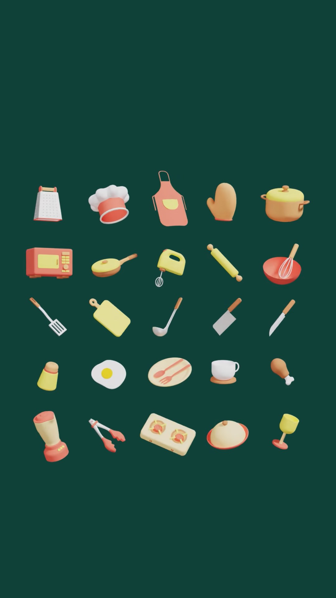 3D Kitchen Icon